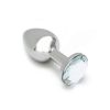 Metal Anal Plug Sofia Transparent Jewel