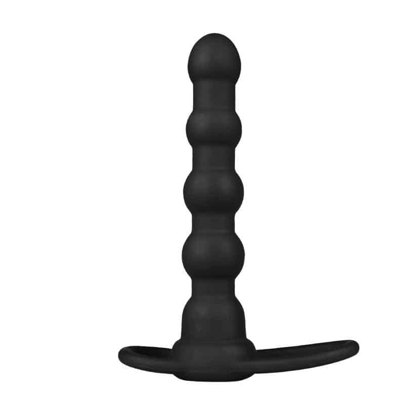 Plug Anal Double Prober with Vibration Black Plug Anal Double Prober with Vibration Black