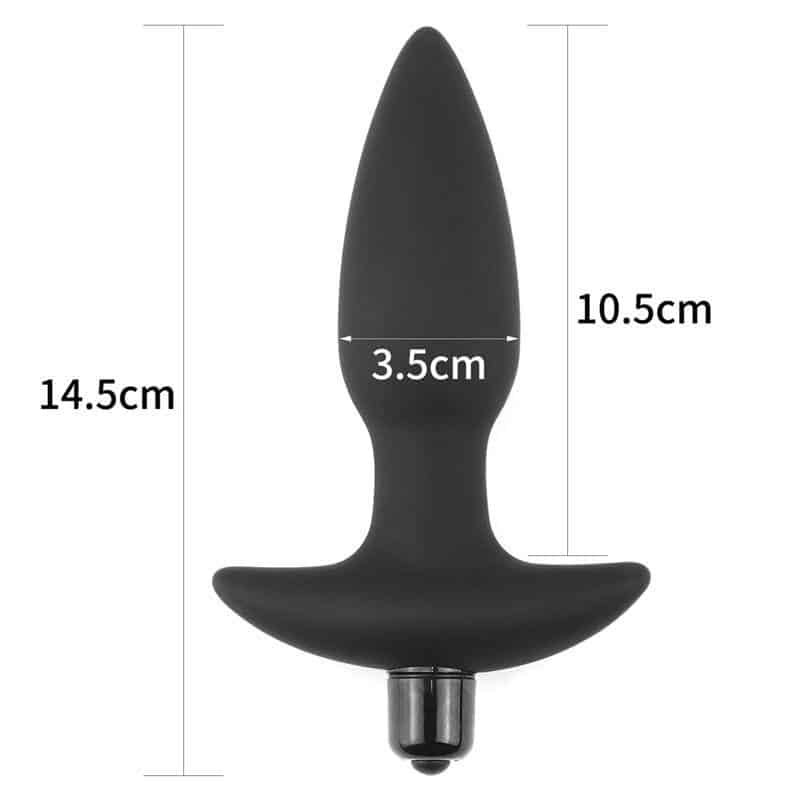 Anal Fantasy Plug with Vibration Black Anal Fantasy Plug with Vibration Black