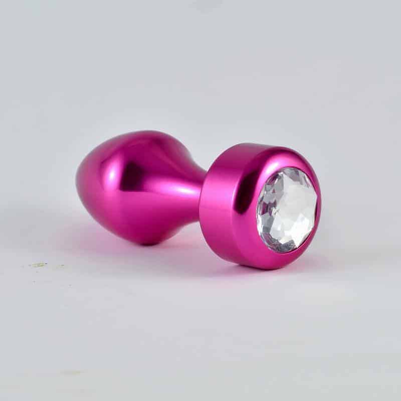 Plug Anal Fuchsia Rosebud with Jewel