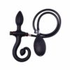 Inflatable Anal Plug with Pump Black