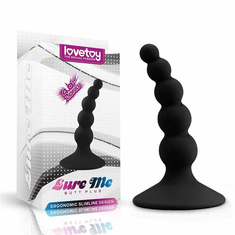 Plug Anal Lure Me Silicone Black Plug Anal Lure Me Silicone Black