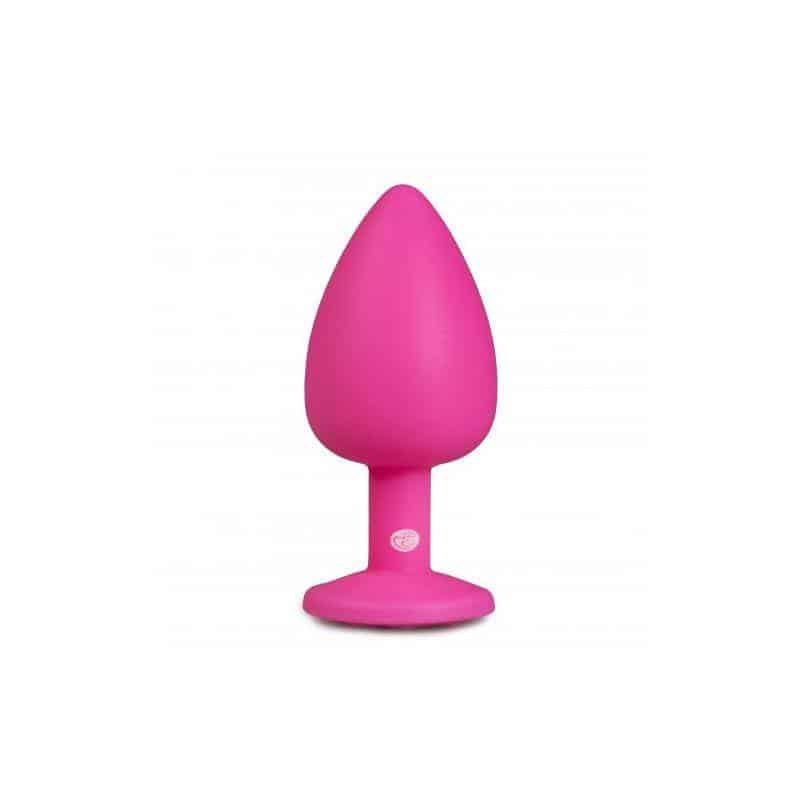 Plug with Large Diamond - Pink Plug with Large Diamond - Pink