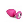 Plug with Large Diamond - Pink