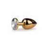 Plug with Transparent Crystal No. 1 - Gold