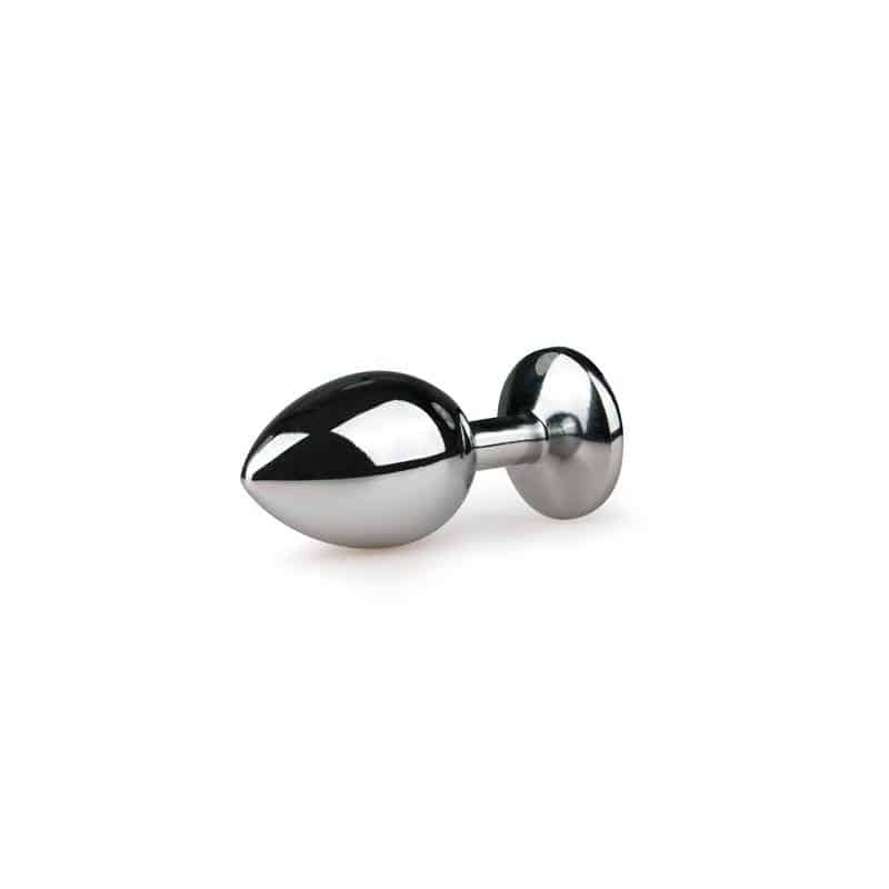 Plug with Transparent Crystal No.2 Silver Plug with Transparent Crystal No.2 Silver