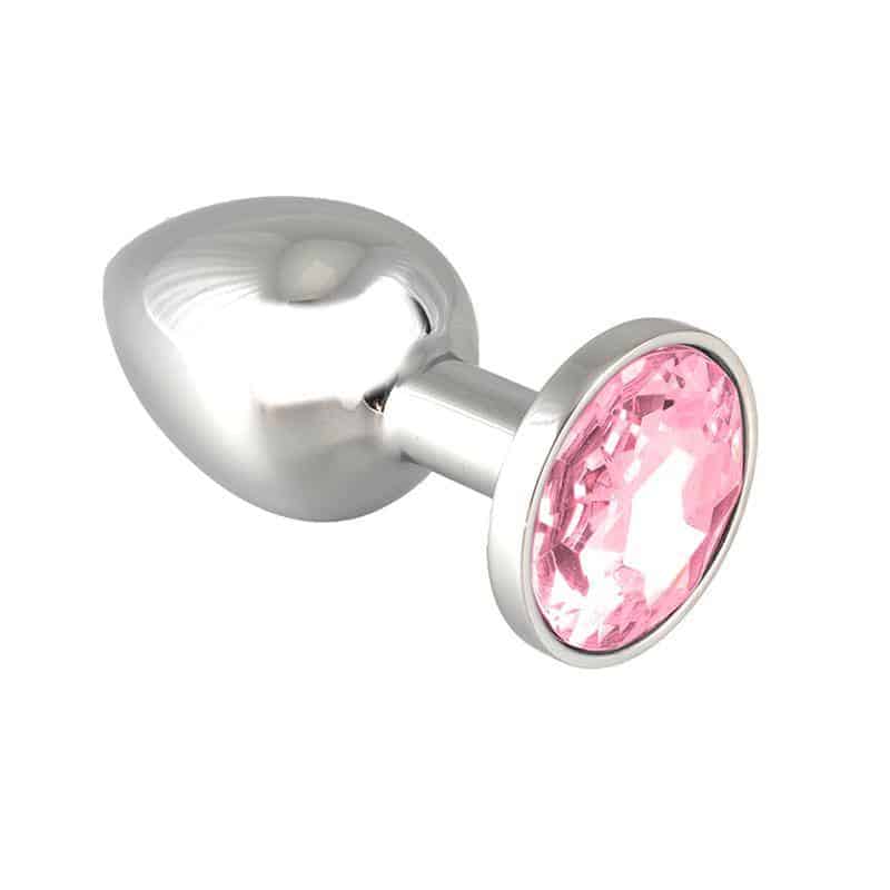 Plug Metálico Rosa 7,3 cm