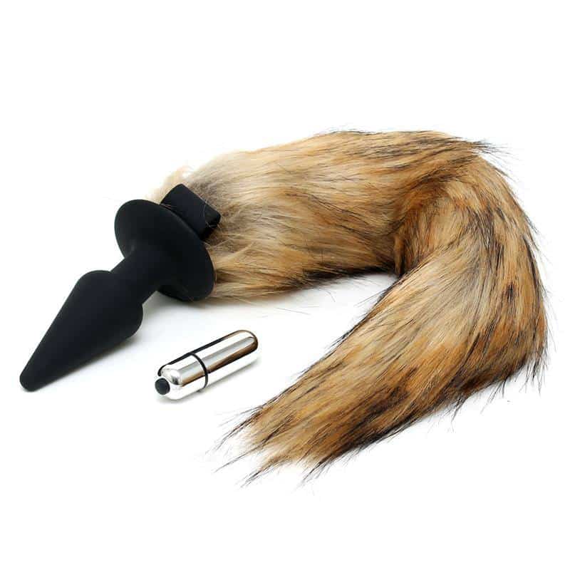 Vibrating Fox Tail Plug Vibrating Fox Tail Plug
