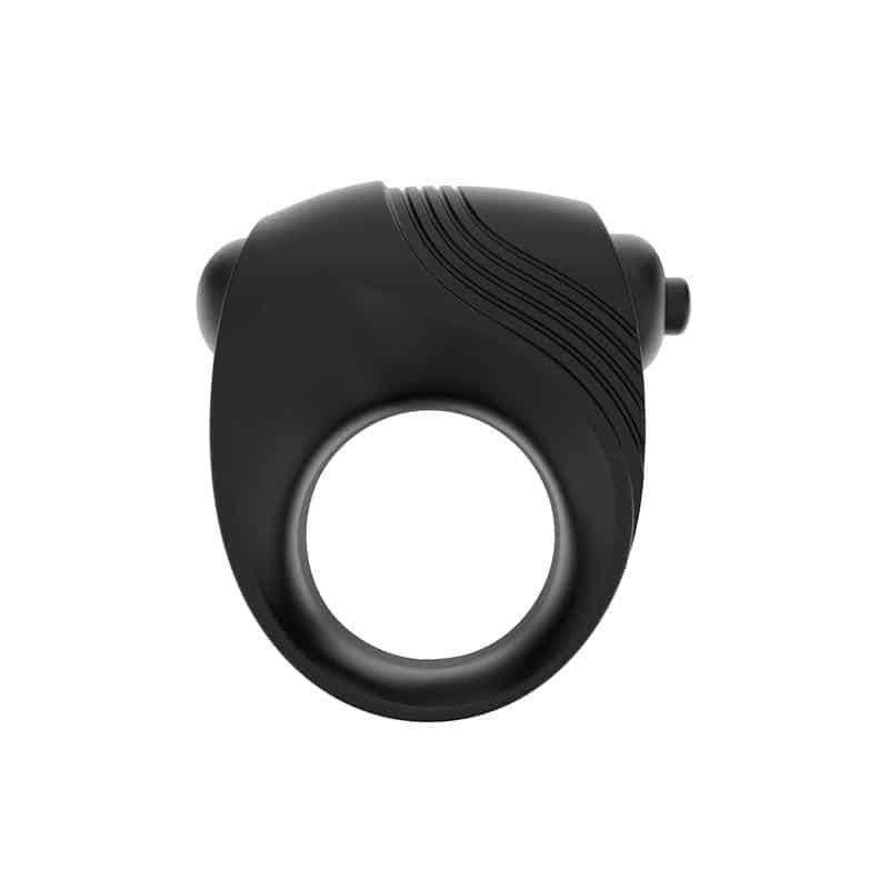 Romeri Ring + Bullet Vibrator Silicone Black Romeri Ring + Bullet Vibrator Silicone Black