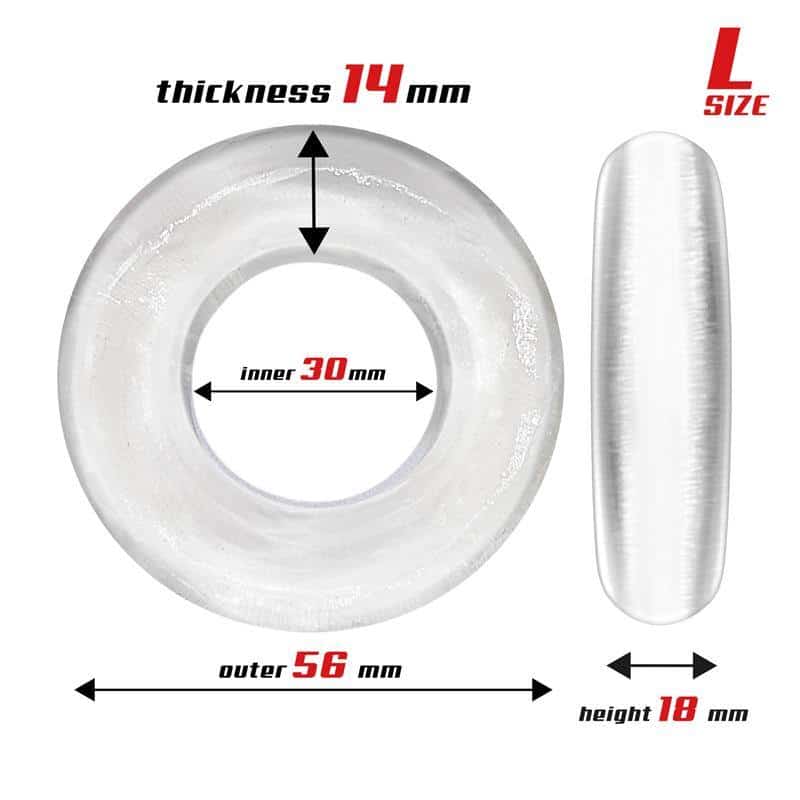 Set 3 Anillo para el Pene Flexible Transparentes Set 3 Anillo para el Pene Flexible Transparentes