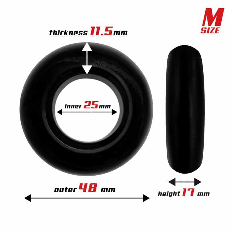 Set of 3 Flexible Black Penis Rings Set of 3 Flexible Black Penis Rings