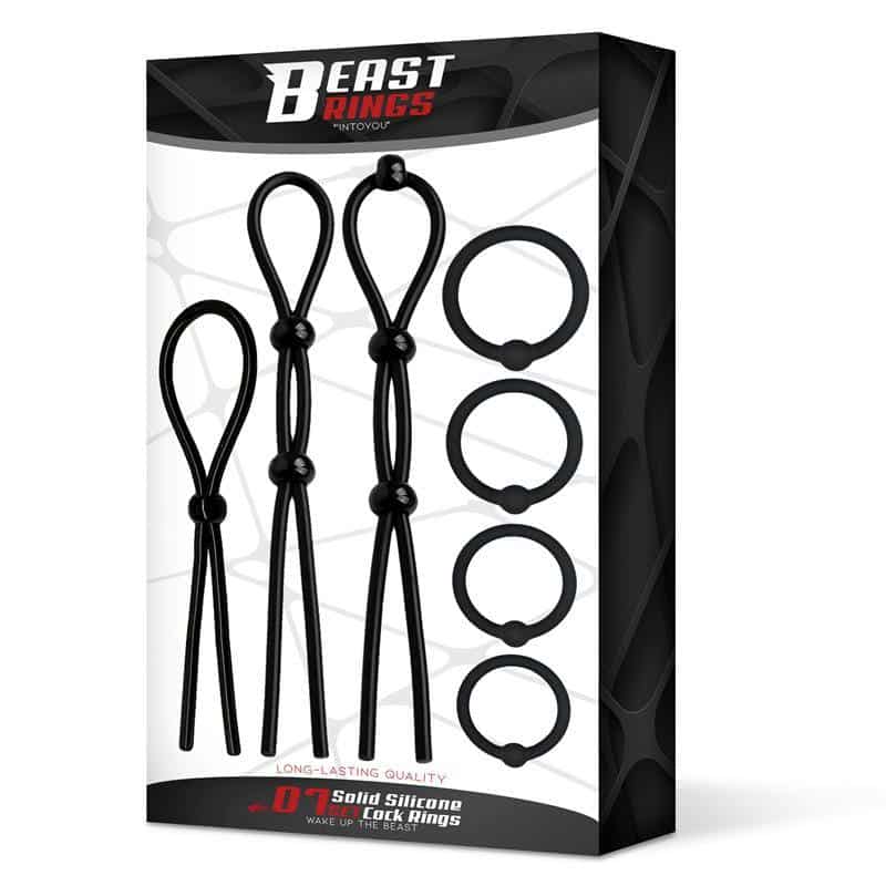 Set de 7 Anillos para el Pene Silicona Sólida Set de 7 Anillos para el Pene Silicona Sólida