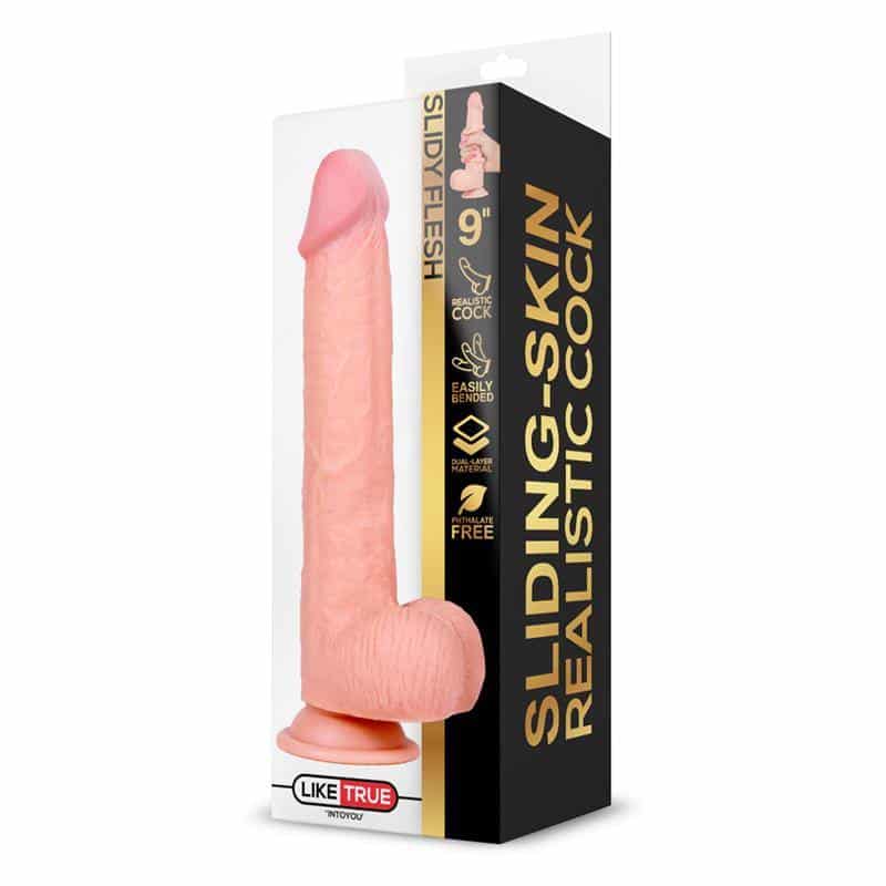 Slidy Realistic Dildo Dual Layer Retractable and Orientable 9 Slidy Realistic Dildo Dual Layer Retractable and Orientable 9