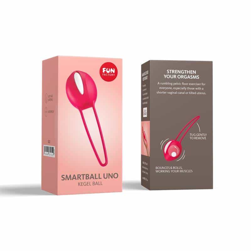 Smartball One Kegel Ball White/India Red Smartball One Kegel Ball White/India Red