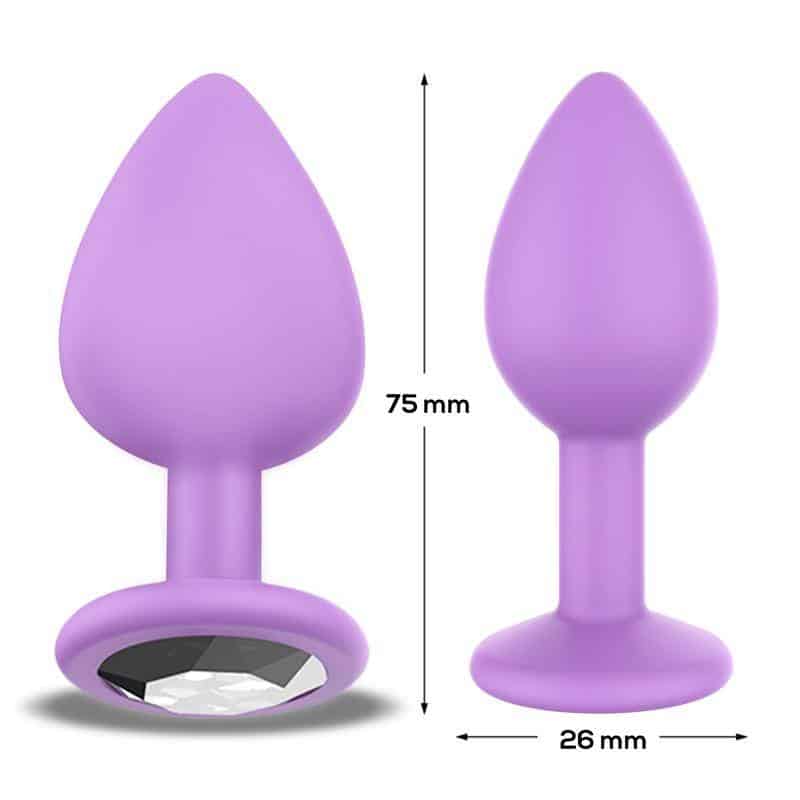 Sparkly Plug Anal Silicon Talla S Lilac Sparkly Plug Anal Silicon Talla S Lilac