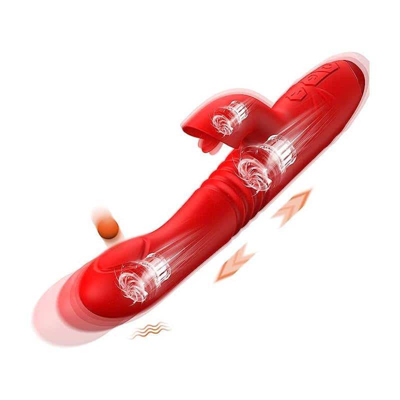 Velvet Vibrator with Thrusting and Pulsation Velvet Vibrator with Thrusting and Pulsation