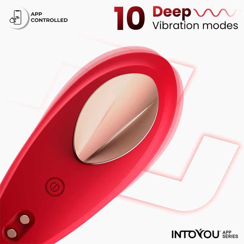 Panty Vibrator with APP Silicone Red Panty Vibrator with APP Silicone Red