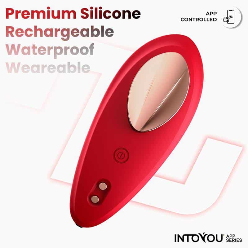 Panty Vibrator with APP Silicone Red Panty Vibrator with APP Silicone Red