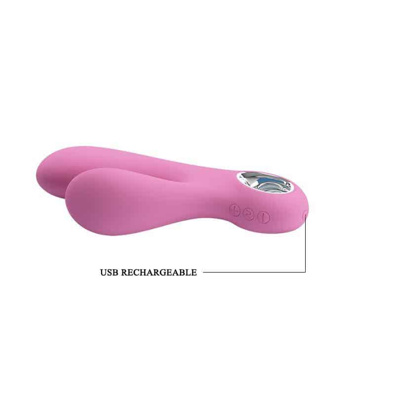 Canrol USB Vibrator Silicone Soft Pink Canrol USB Vibrator Silicone Soft Pink
