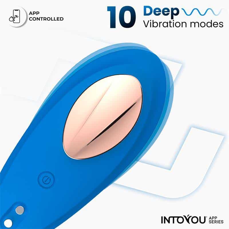 Panty Vibrator with APP Silicone Blue Panty Vibrator with APP Silicone Blue
