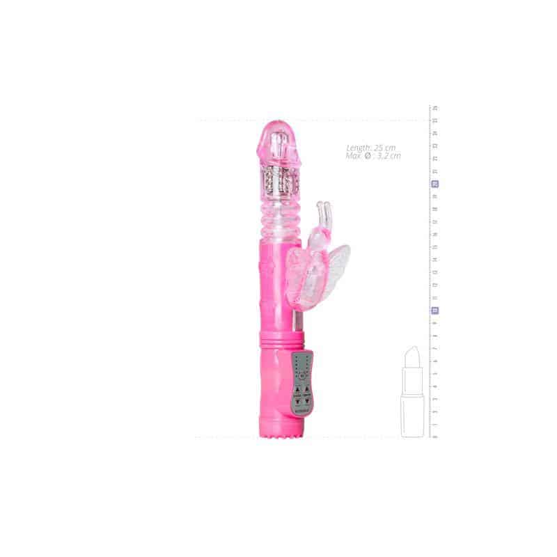 Rabbit Vibrator - Pink Butterfly Rabbit Vibrator - Pink Butterfly