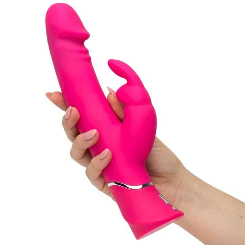 Realistic Dual Density Rabbit Vibrator Pink Realistic Dual Density Rabbit Vibrator Pink