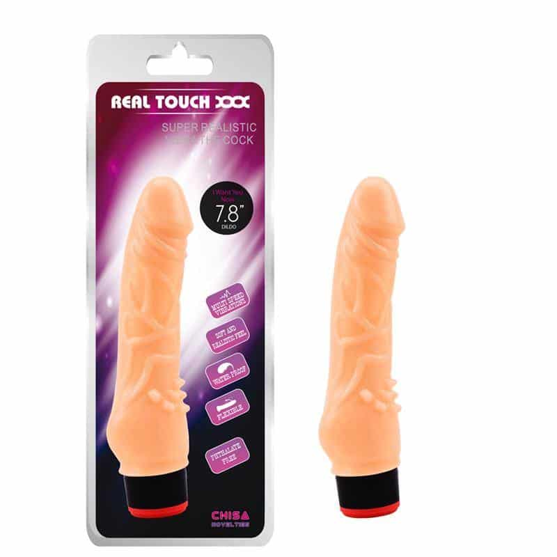 Vibrator T-Skin 7.8" Natural