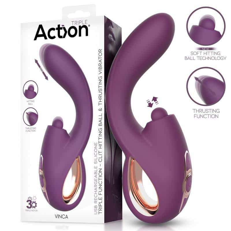 Vinca Soft Hitting Ball with Thrusting Movement and Vibration