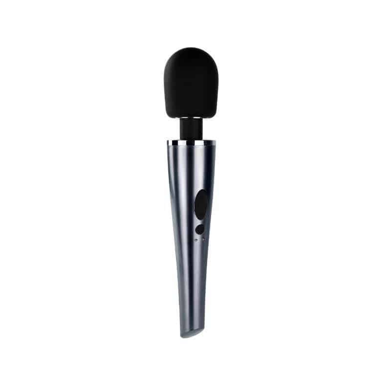 Wand Massager Relyme USB Silicone Black Wand Massager Relyme USB Silicone Black