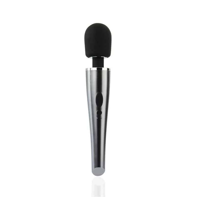 Wand Massager Relyme USB Silicone Black Wand Massager Relyme USB Silicone Black