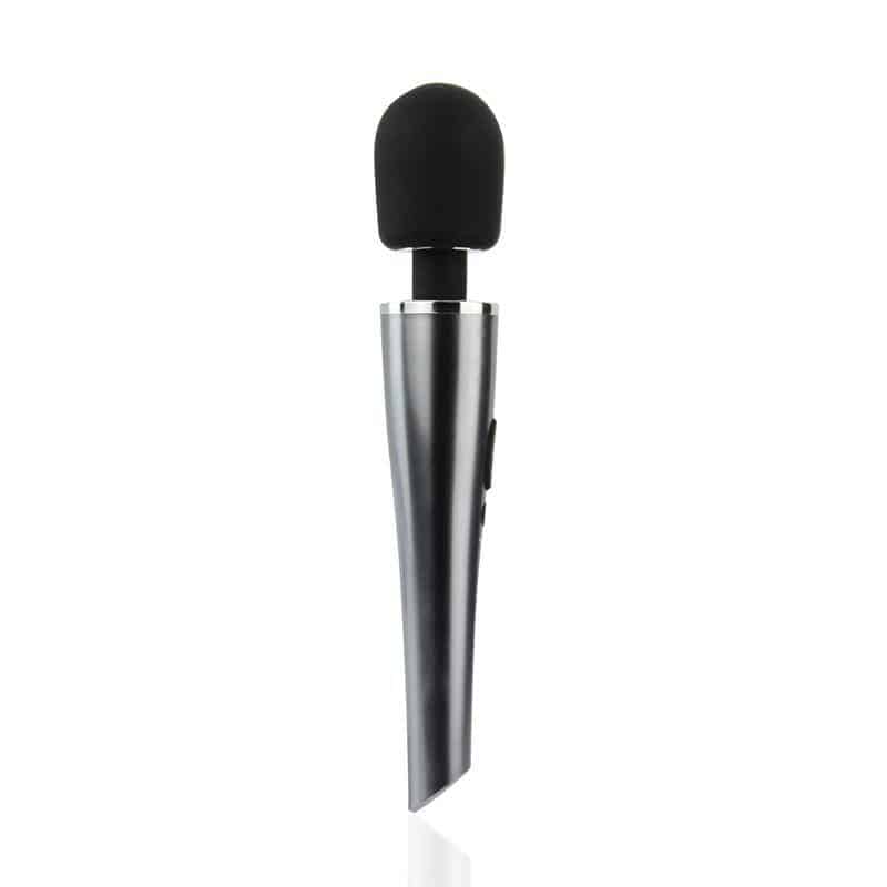 Wand Massager Relyme USB Silicone Black Wand Massager Relyme USB Silicone Black