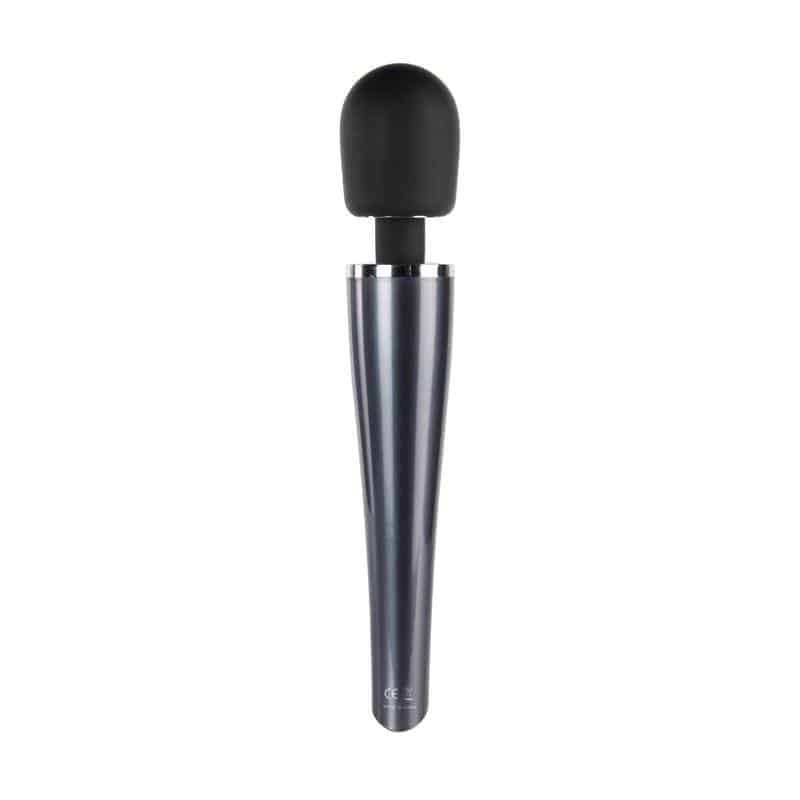 Wand Massager Relyme USB Silicone Black Wand Massager Relyme USB Silicone Black